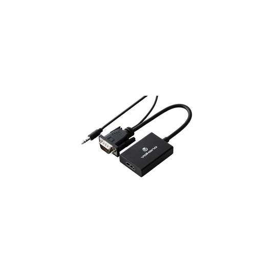 VOLKANO APPEND SERIES VGA MALE TO HDMI FEMALE CONVERTER 10CM CABLE WITH SOUND