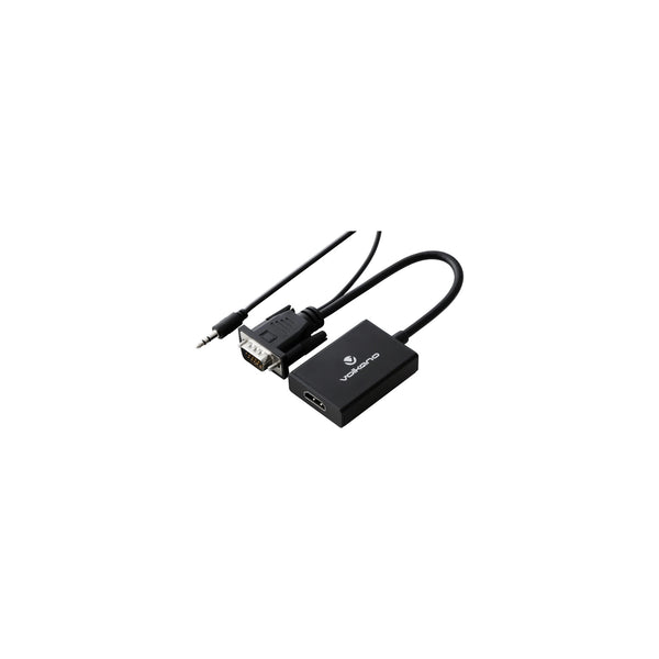 Volkano Append Series Vga Male To Hdmi Female Converter 10Cm Cable With Sound - Everyday Elektronics South Africa