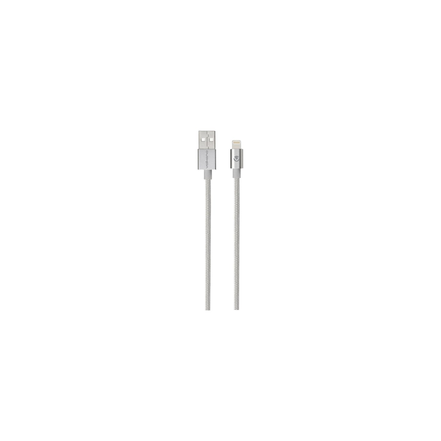Volkano Strike Series 12M Mfi Lightning Chargedata Cable Silver - Everyday Elektronics South Africa