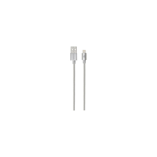 Volkano Strike Series 12M Mfi Lightning Chargedata Cable Silver - Everyday Elektronics South Africa