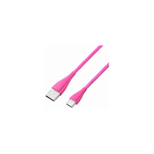 Volkano Fashion Series Micro Usb Cable 18M Lumo Pink - Everyday Elektronics South Africa