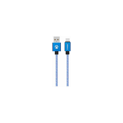 Volkano Fashion Series Micro Usb Cable 18M Sky Blue - Everyday Elektronics South Africa