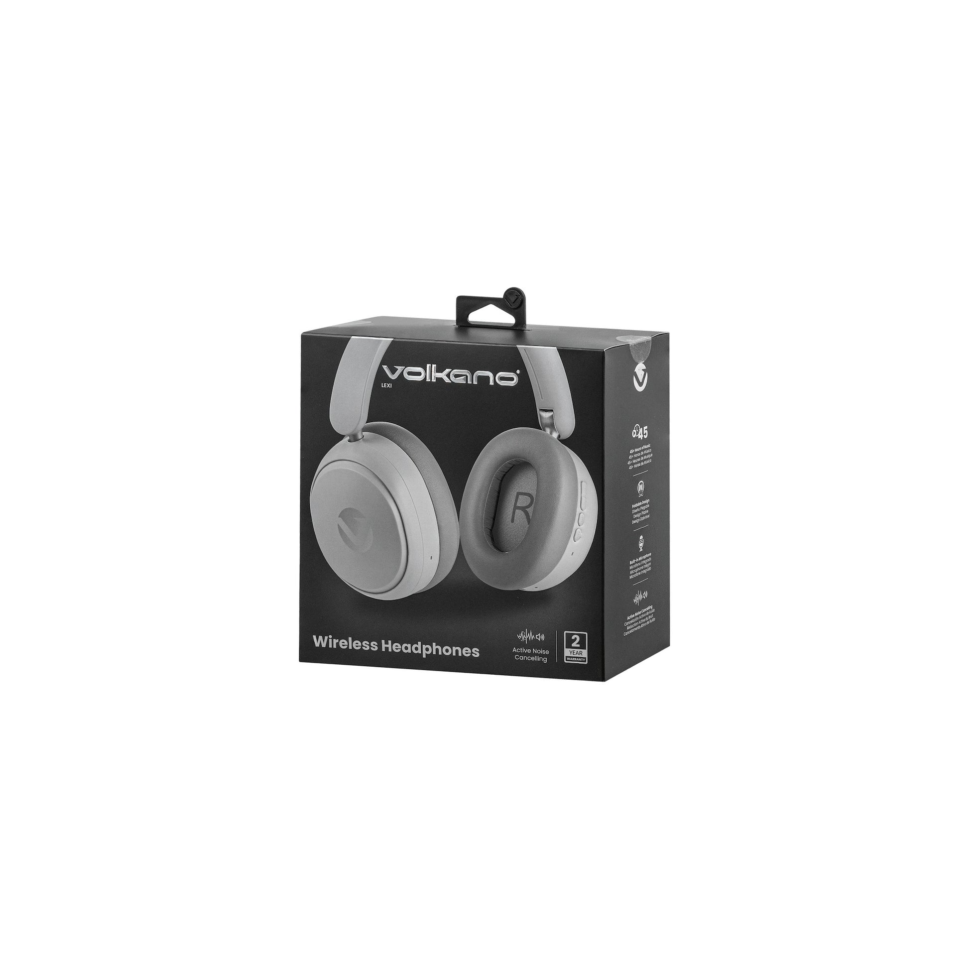 Volkano Lexi Bluetooth Headphone With Anc Grey - Everyday Elektronics South Africa