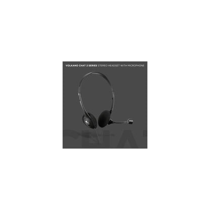 VOLKANO CHAT 2 STEREO HEADSET WITH BOOM MICROPHONE