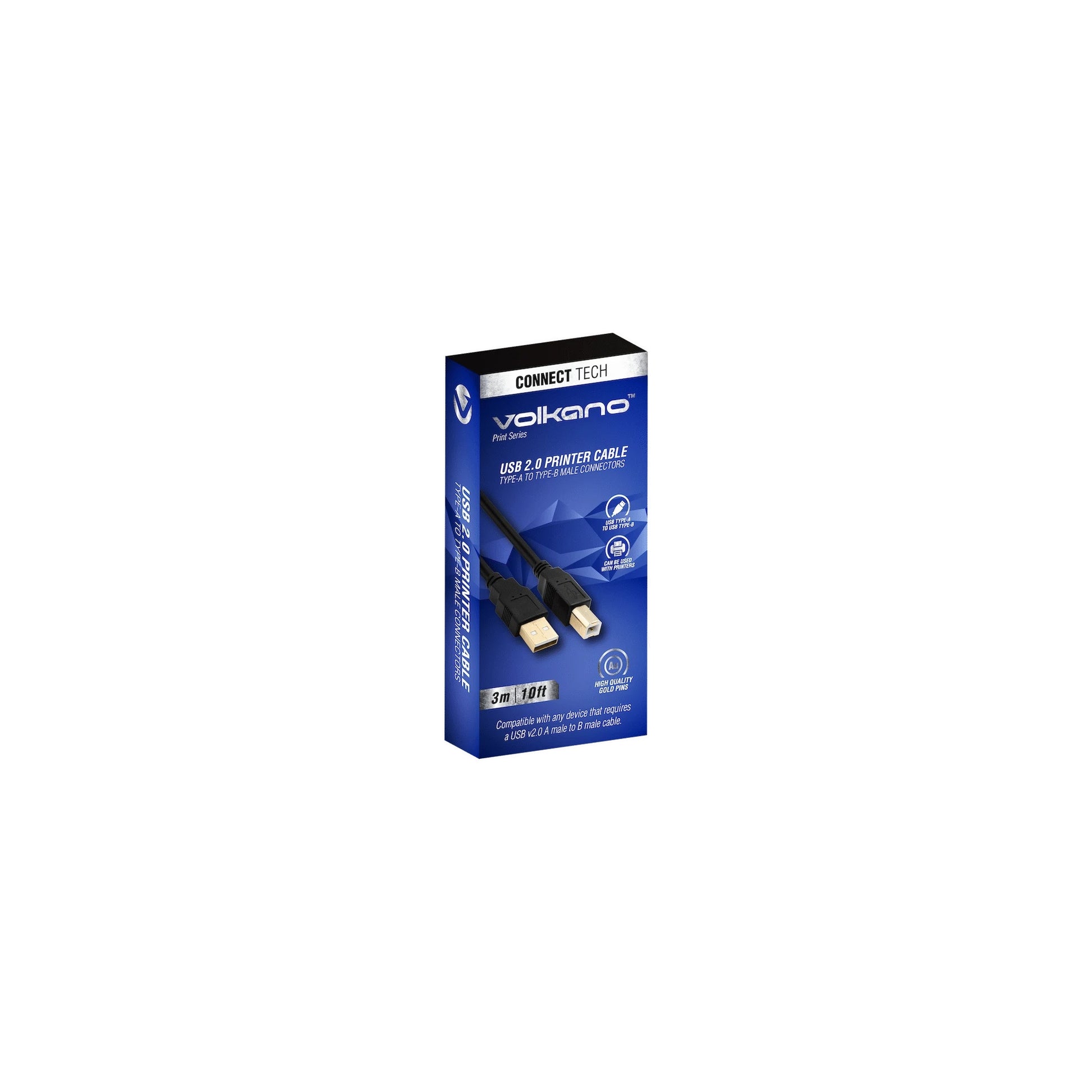Volkano Print Series Usb Printer Cable 3M - Everyday Elektronics South Africa