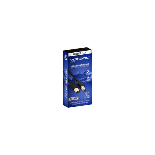 Volkano Print Series Usb Printer Cable 3M - Everyday Elektronics South Africa
