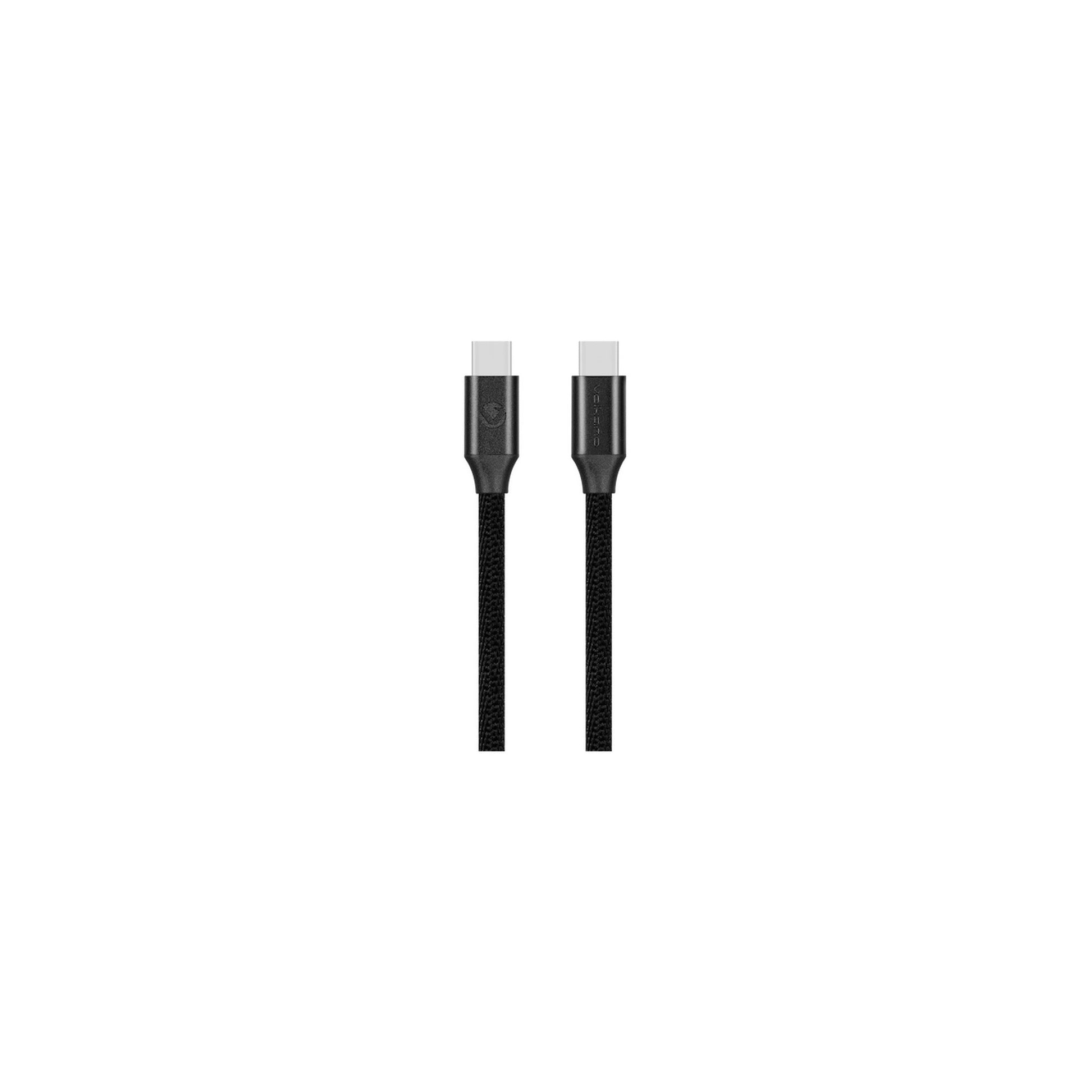 Volkano Weave Series Type C To Type C Cable 3M 60W Black - Everyday Elektronics South Africa