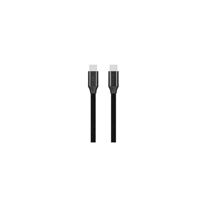 Volkano Weave Series Type C To Type C Cable 3M 60W Black - Everyday Elektronics South Africa
