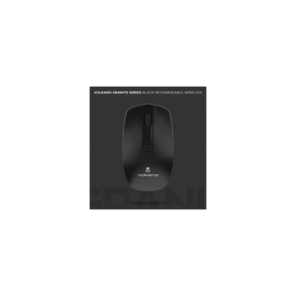 Volkano Granite Series Rechargeable Wireless Mouse Black - Everyday Elektronics South Africa