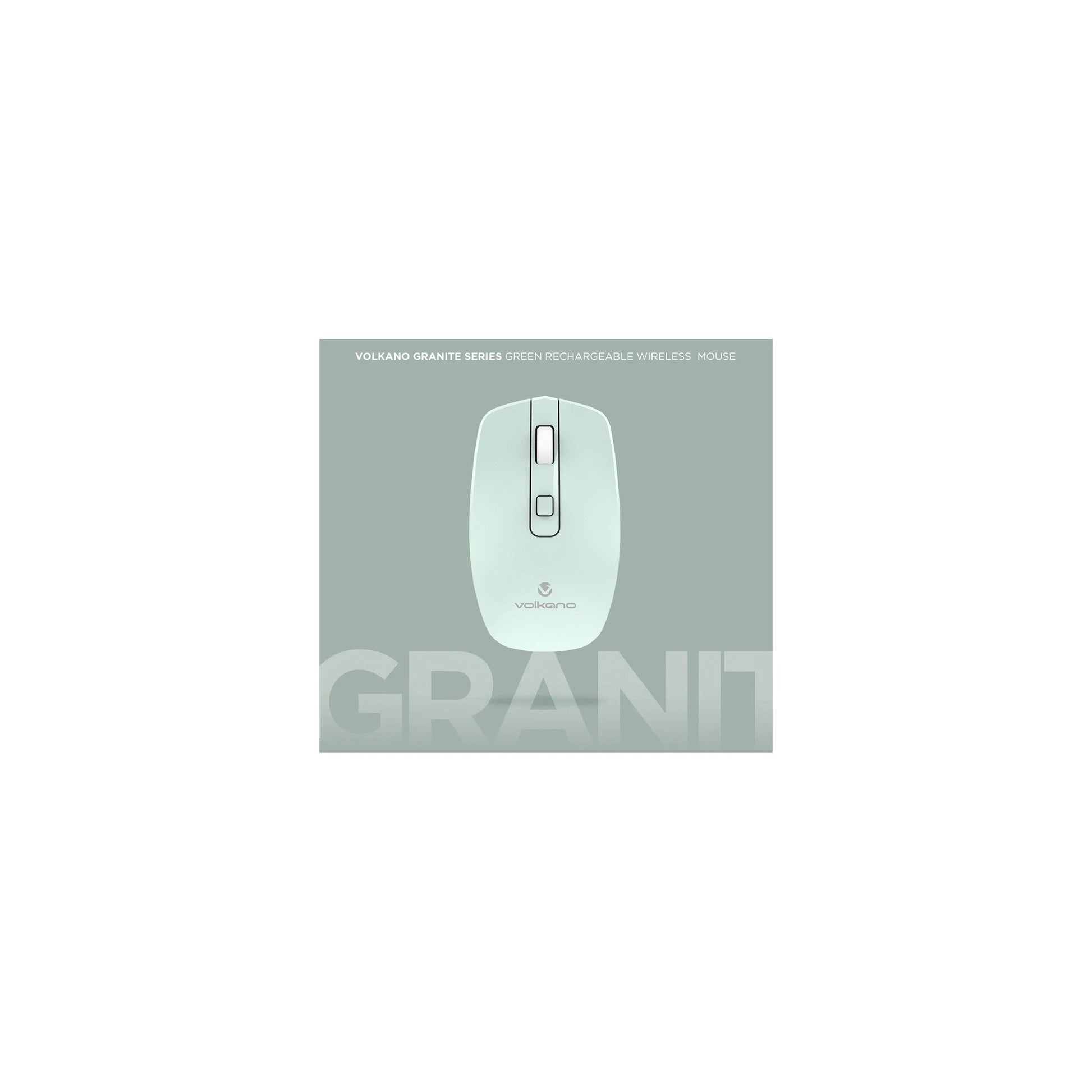 Volkano Granite Series Rechargeable Wireless Mouse Green - Everyday Elektronics South Africa