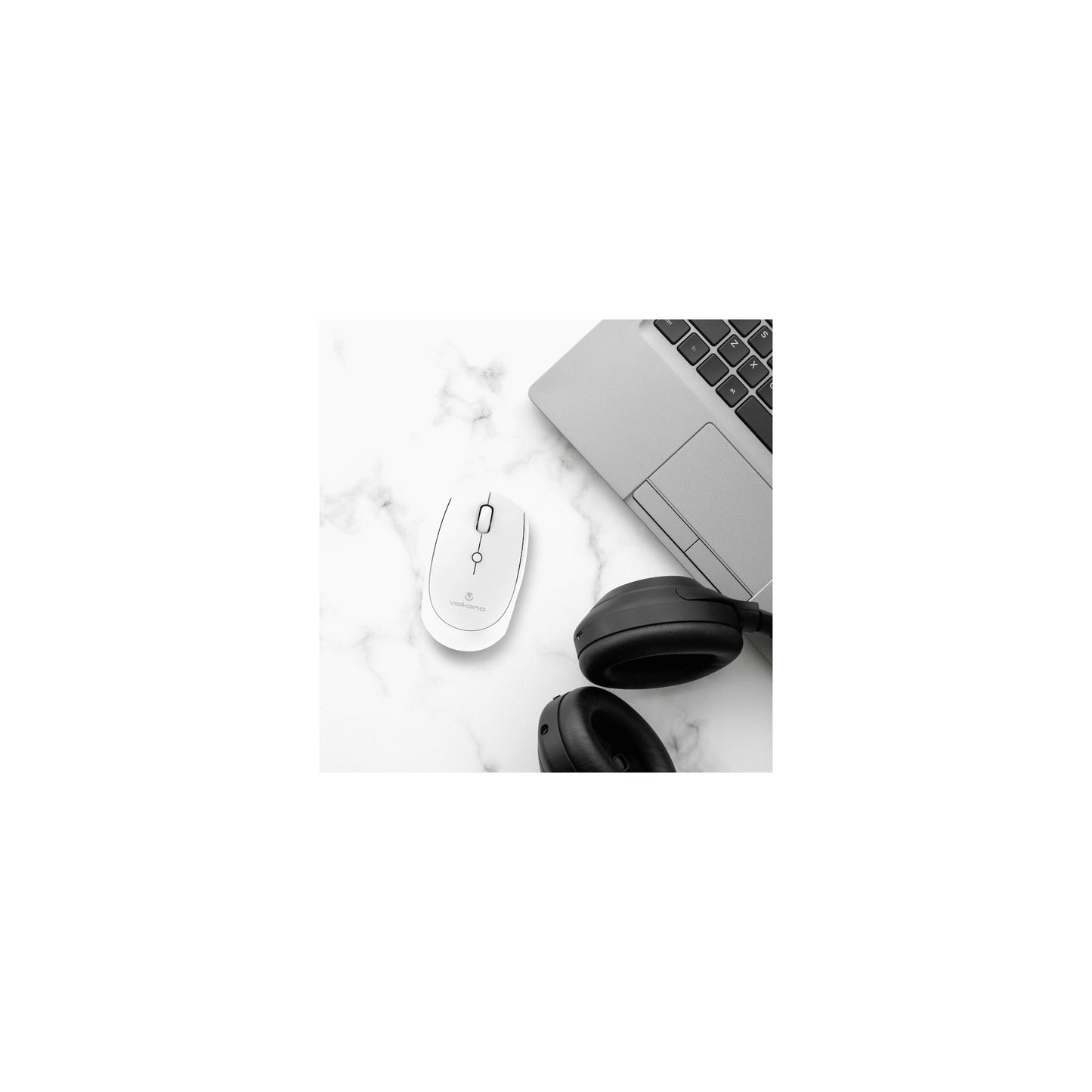 Volkano Talc Wireless Mouse White - Everyday Elektronics South Africa