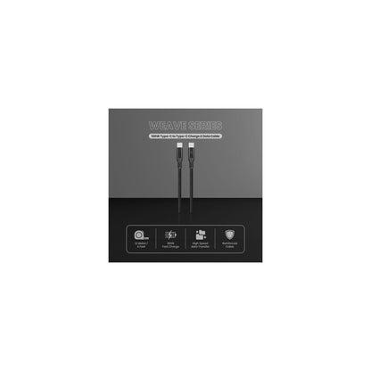 Volkano Weave Series 100W Type C To Type C 12M - Everyday Elektronics South Africa