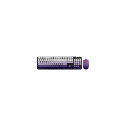 Volkano Prism Series Bluetooth Wireless Keyboard And Mouse Purple - Everyday Elektronics South Africa