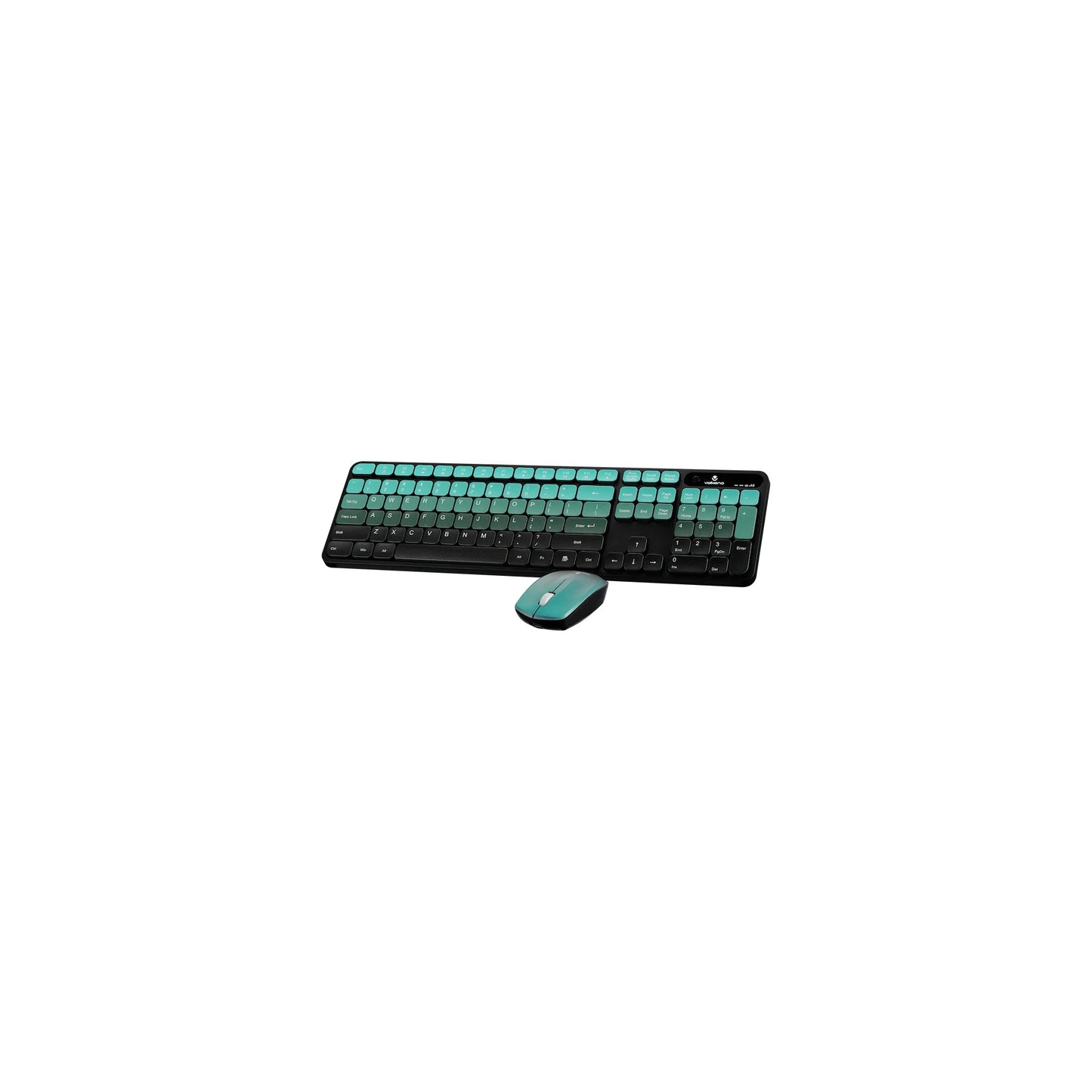 Volkano Prism Series Bluetooth Wireless Keyboard And Mouse Teal - Everyday Elektronics South Africa