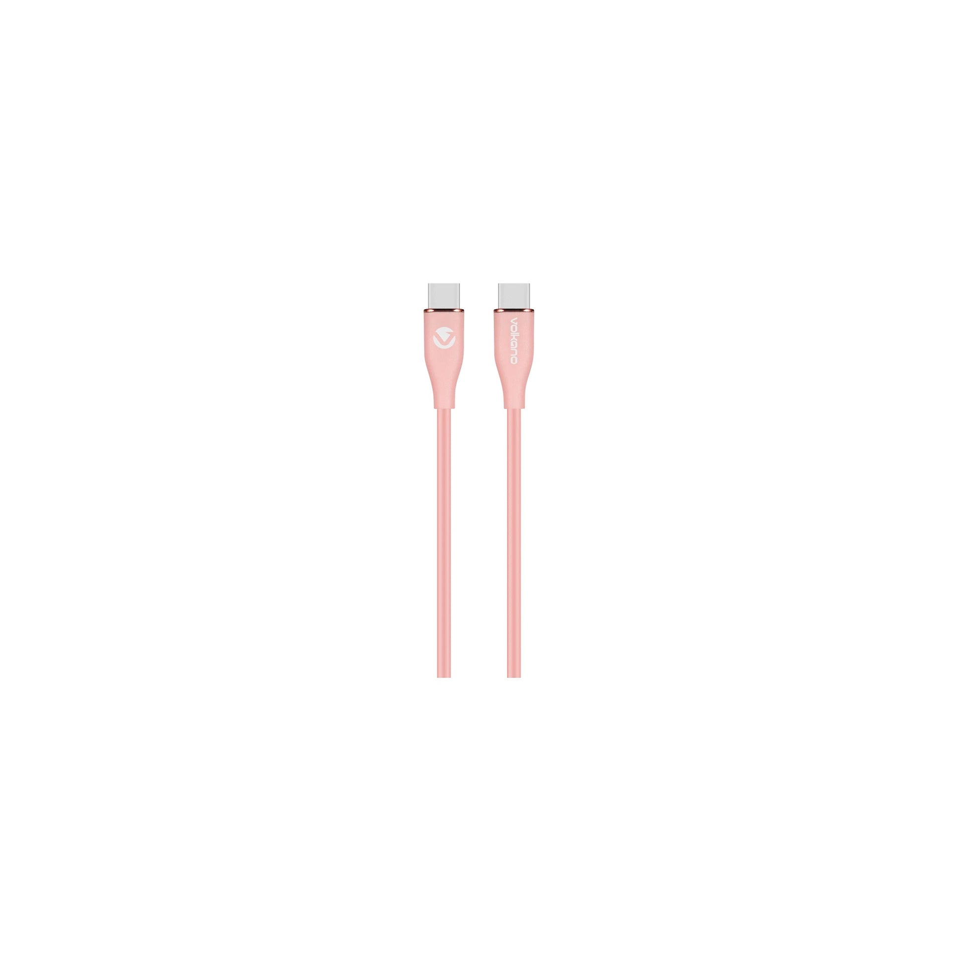 Volkano Flexi Series Type C To Type C 15M 60W Pink - Everyday Elektronics South Africa
