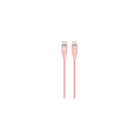 Volkano Flexi Series Type C To Type C 15M 60W Pink - Everyday Elektronics South Africa