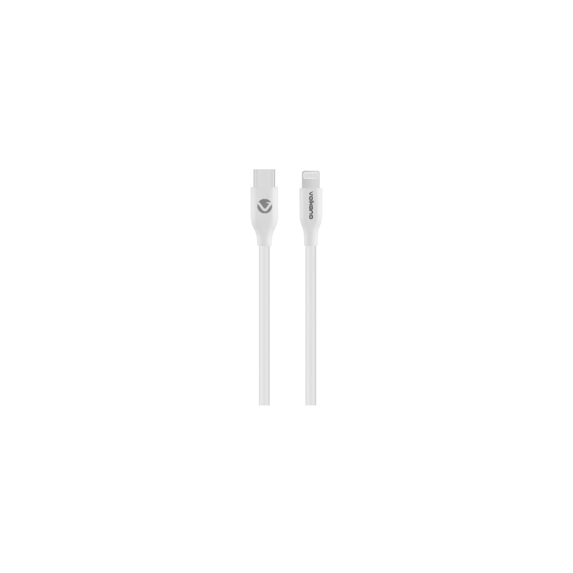Volkano Flexi Series Type C To Mfi Lightning 15M 27W White - Everyday Elektronics South Africa