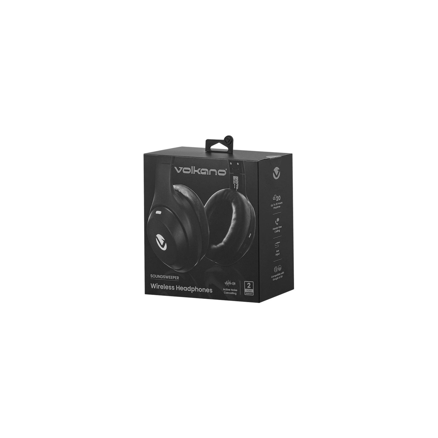 Volkano Soundsweeper Series Active Noise Cancelling Bluetooth Headphones Black - Everyday Elektronics South Africa