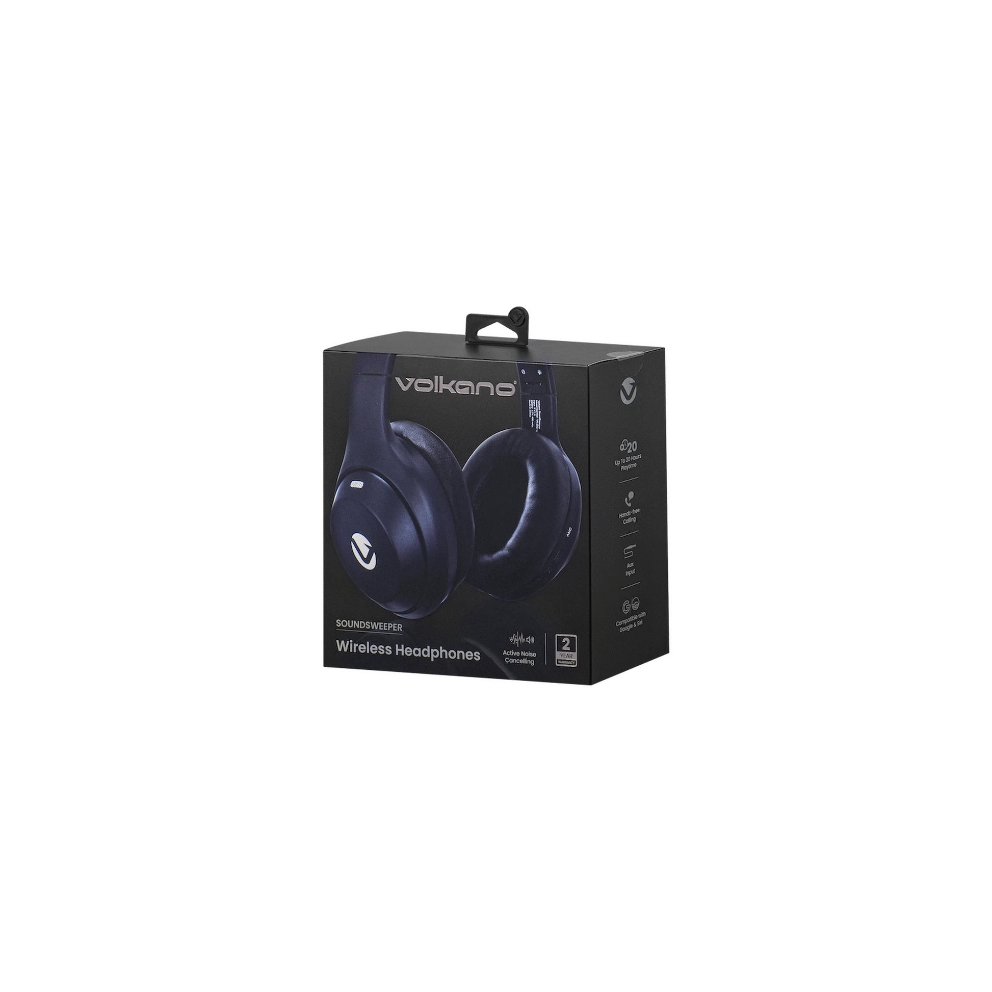 Volkano Soundsweeper Series Active Noise Cancelling Bluetooth Headphones Blue - Everyday Elektronics South Africa
