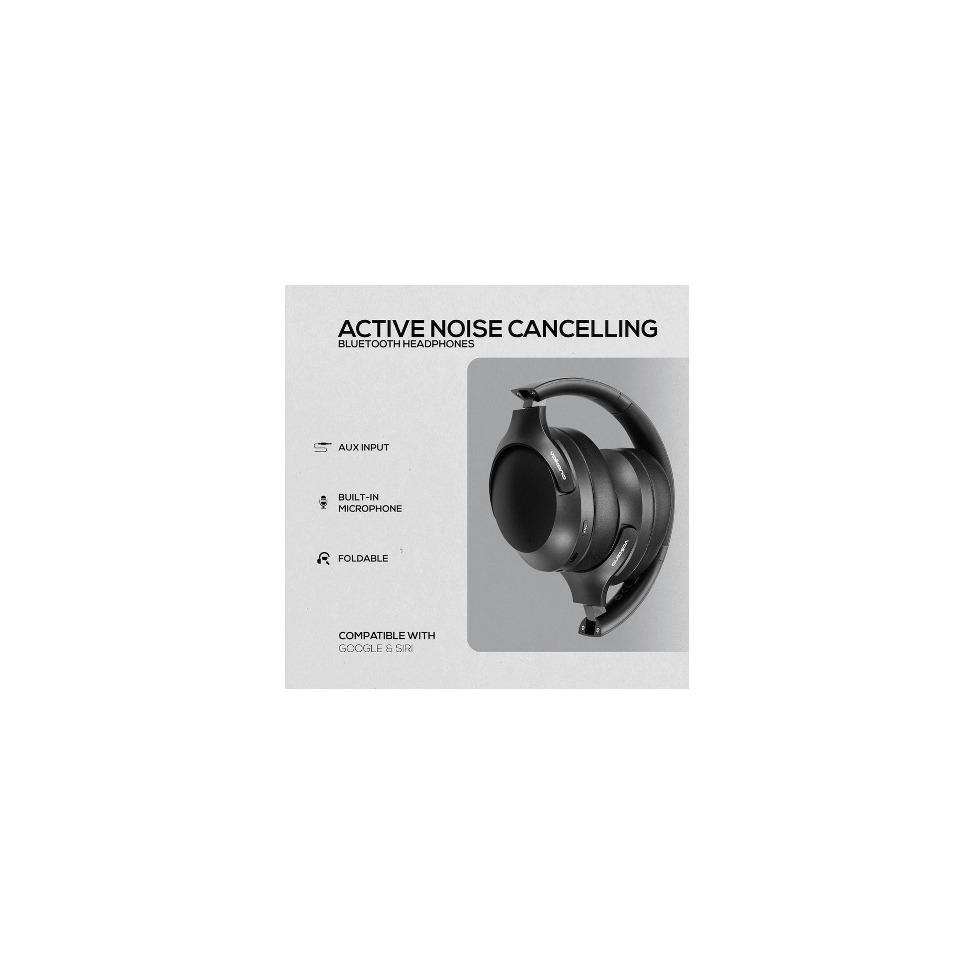 Volkano Odyssey Anc Bluetooth Wireless Headphone Black - Everyday Elektronics South Africa