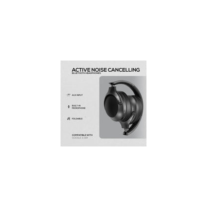 Volkano Odyssey Anc Bluetooth Wireless Headphone Black - Everyday Elektronics South Africa