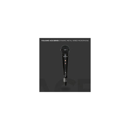 Volkano Ace Series Metal Wired Dynamic Vocal Microphone Black - Everyday Elektronics South Africa
