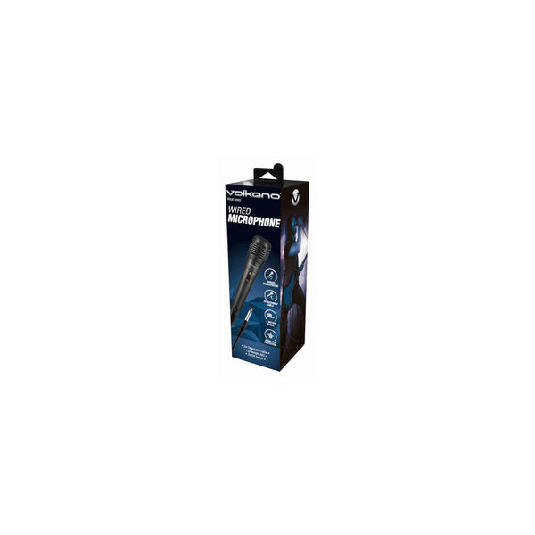 Volkano Vocal Series Abs Wired Microphone Black - Everyday Elektronics South Africa