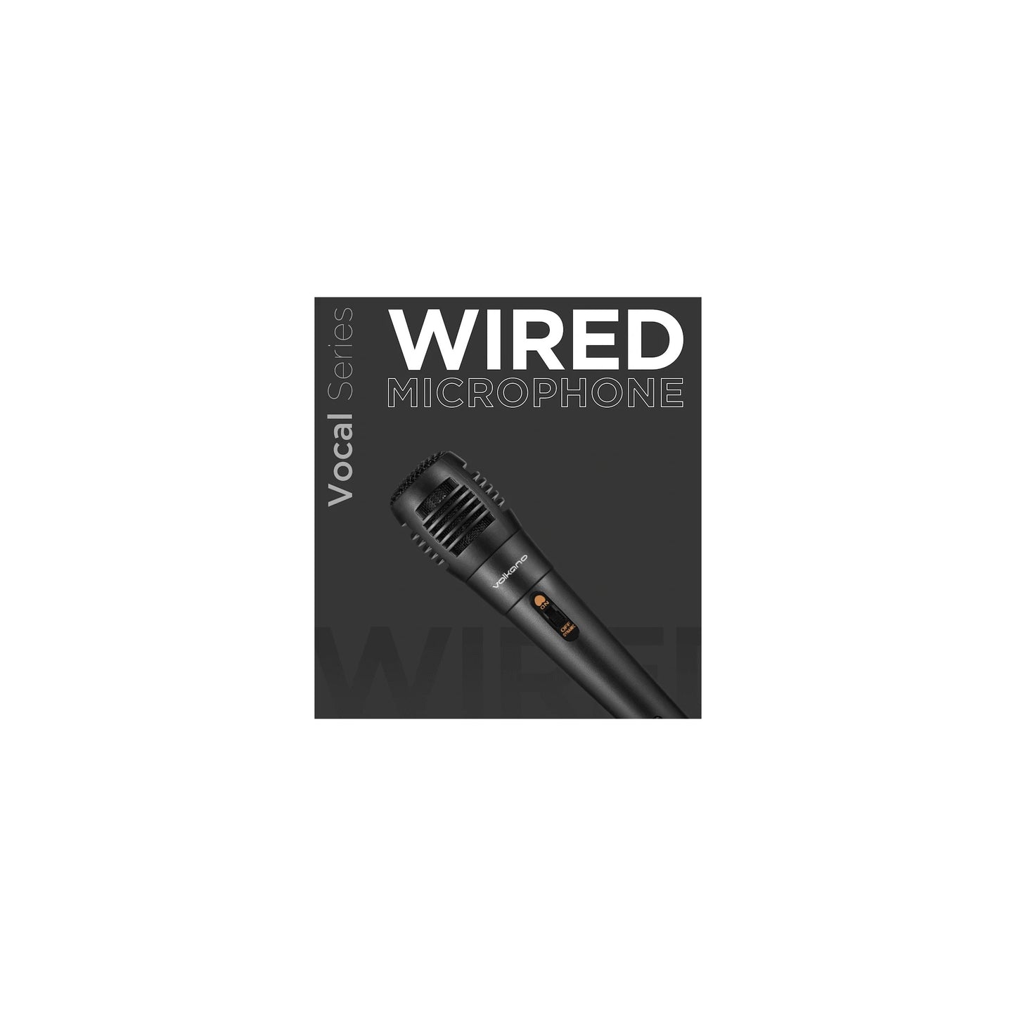 Volkano Vocal Series Abs Wired Microphone Black - Everyday Elektronics South Africa