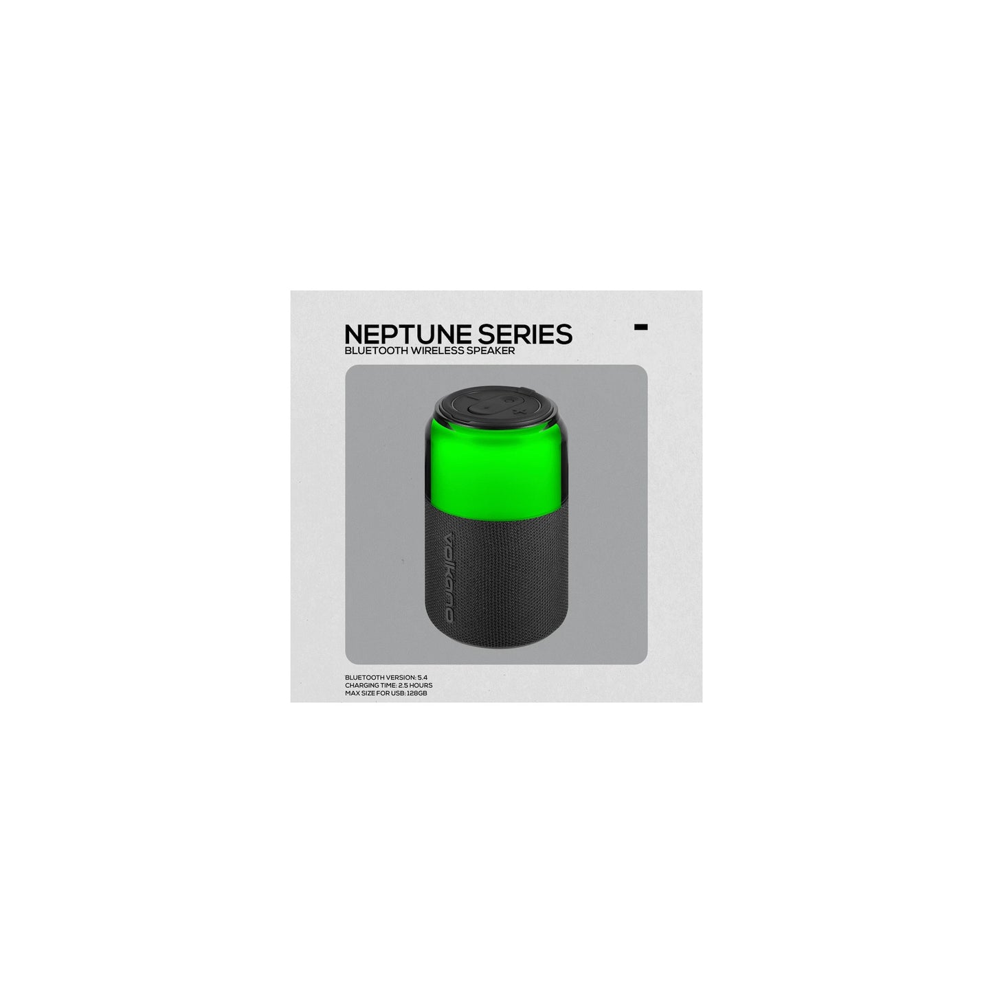 Volkano Neptune Bluetooth Wireless Speaker Black - Everyday Elektronics South Africa