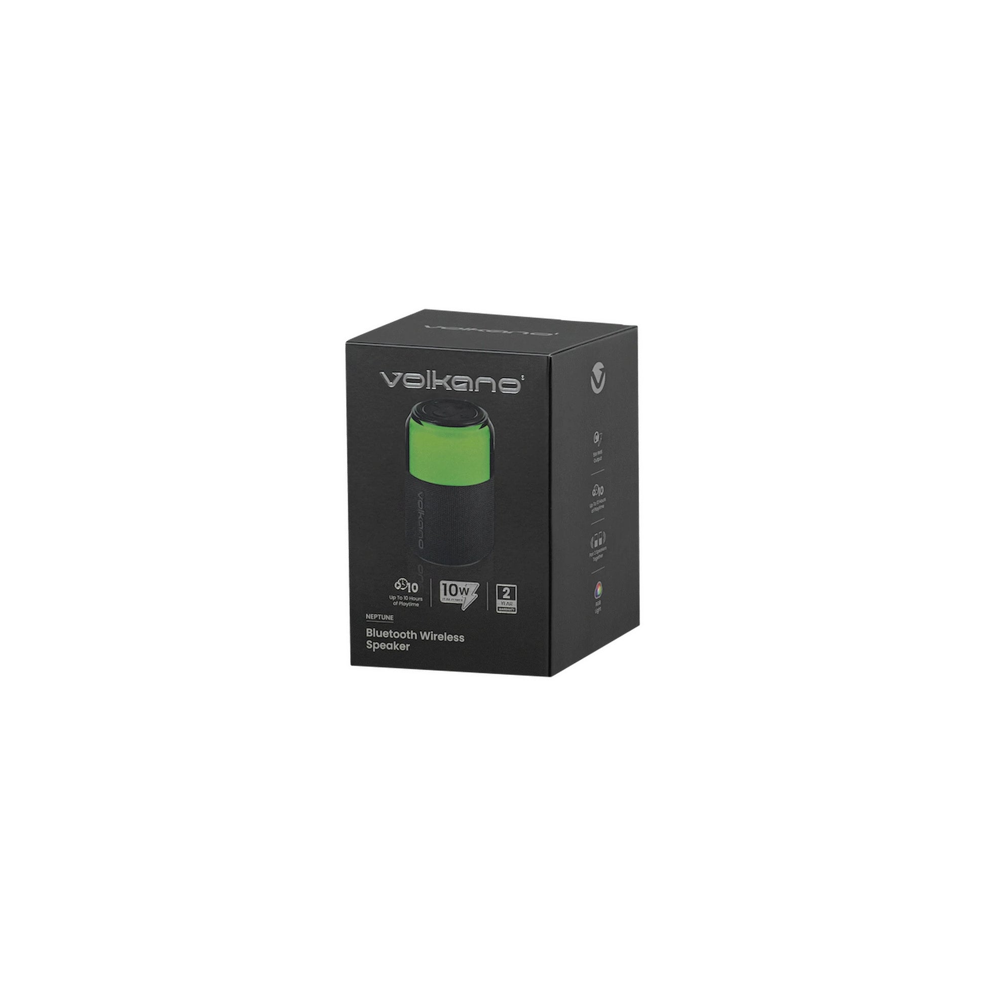 Volkano Neptune Bluetooth Wireless Speaker Black - Everyday Elektronics South Africa