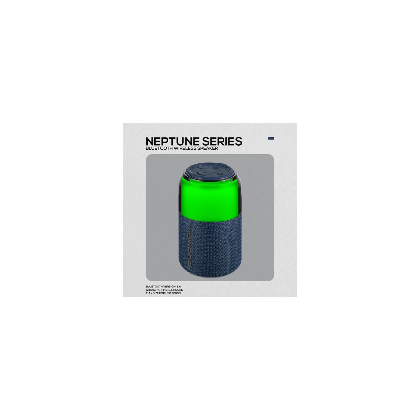 Volkano Neptune Bluetooth Wireless Speaker Blue - Everyday Elektronics South Africa