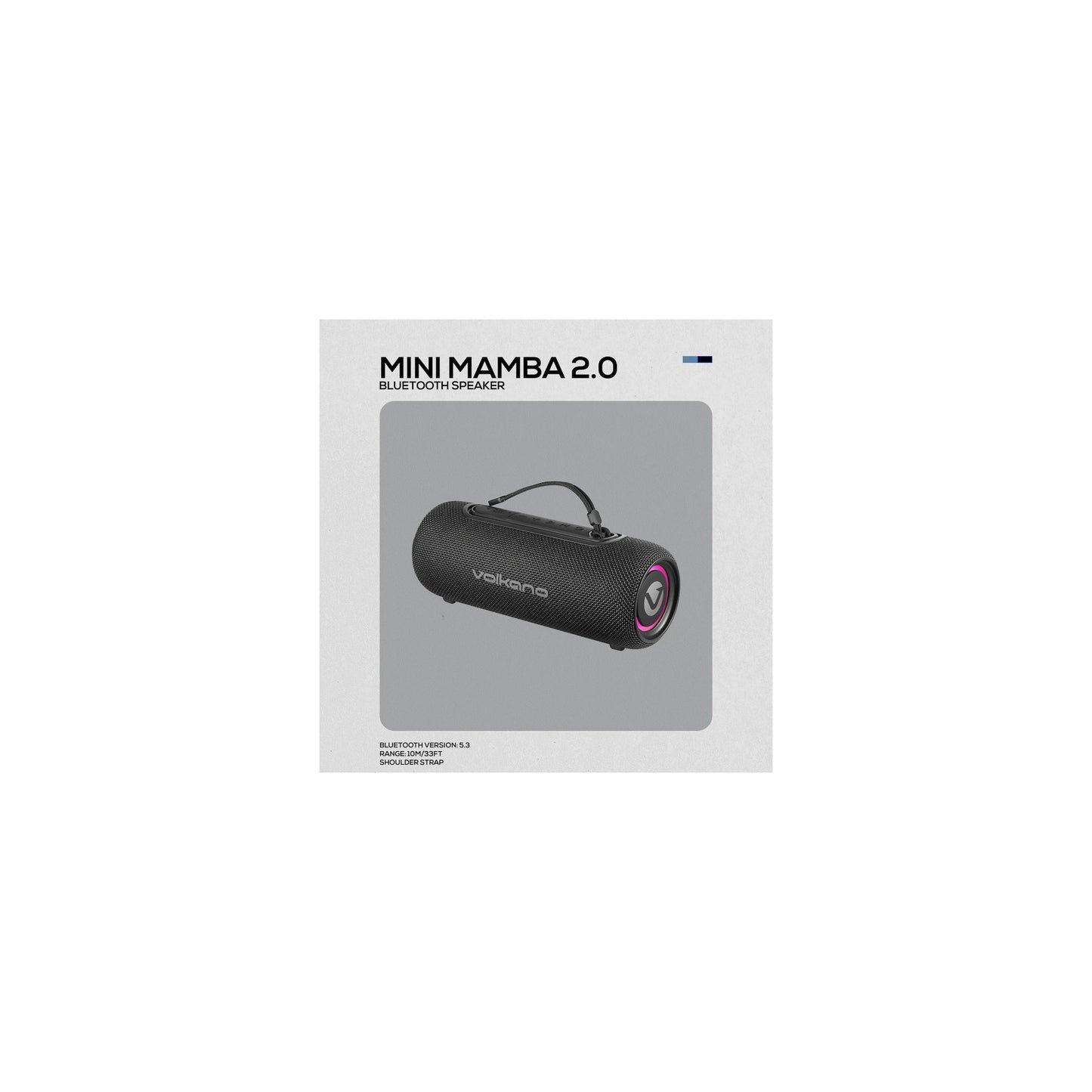 Volkano Mini Mamba 20 Series Bluetooth Speaker Black - Everyday Elektronics South Africa