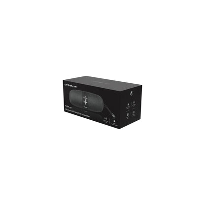 Volkano Flow Series Portable Bluetooth Speaker Black With Grey Buttons - Everyday Elektronics South Africa