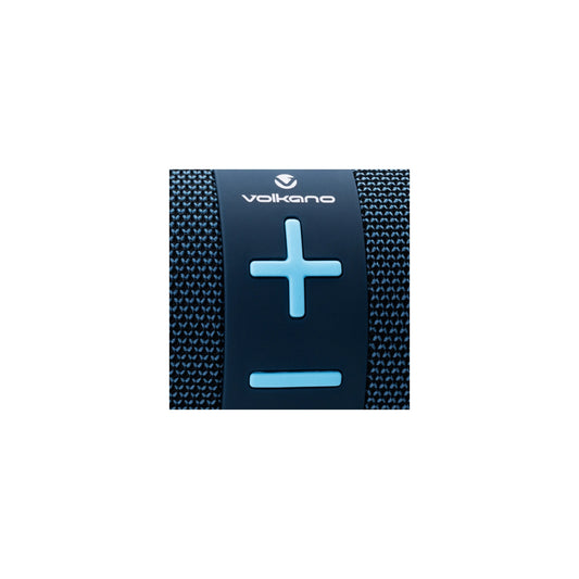 Volkano Flow Series Portable Bluetooth Speaker Blue With Blue Buttons - Everyday Elektronics South Africa