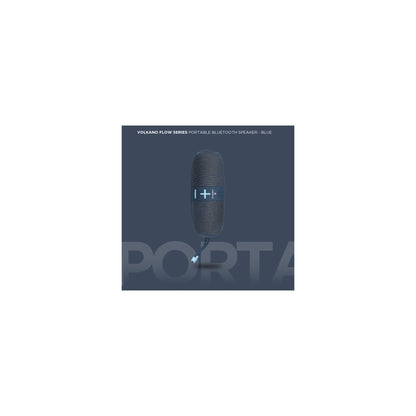 Volkano Flow Series Portable Bluetooth Speaker Blue With Blue Buttons - Everyday Elektronics South Africa