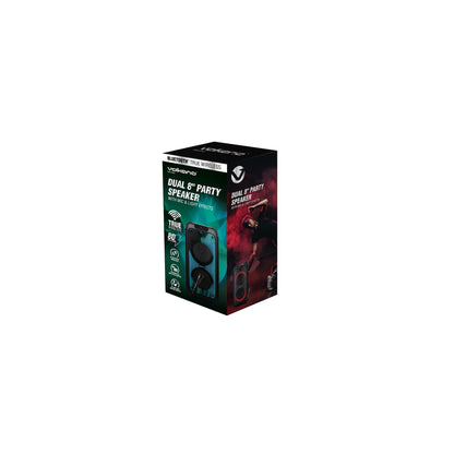 Volkano Helios Series Dual 8 Party Speaker With Microphone Light Effects - Everyday Elektronics South Africa