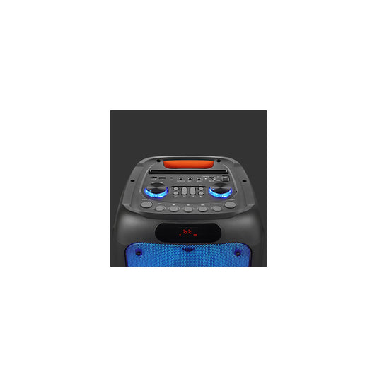 Volkano Helios Series Dual 8 Party Speaker With Microphone Light Effects - Everyday Elektronics South Africa