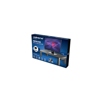 VOLKANO RISER HUB SERIES MONITOR STAND WITH 3 PORT USB HUB