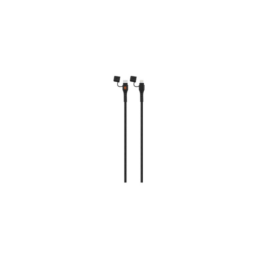 RUGGED BY VOLKANO WATERPROOF AND DUSTPROOF TYPE C TO MFI LIGHTNING CABLE 12M