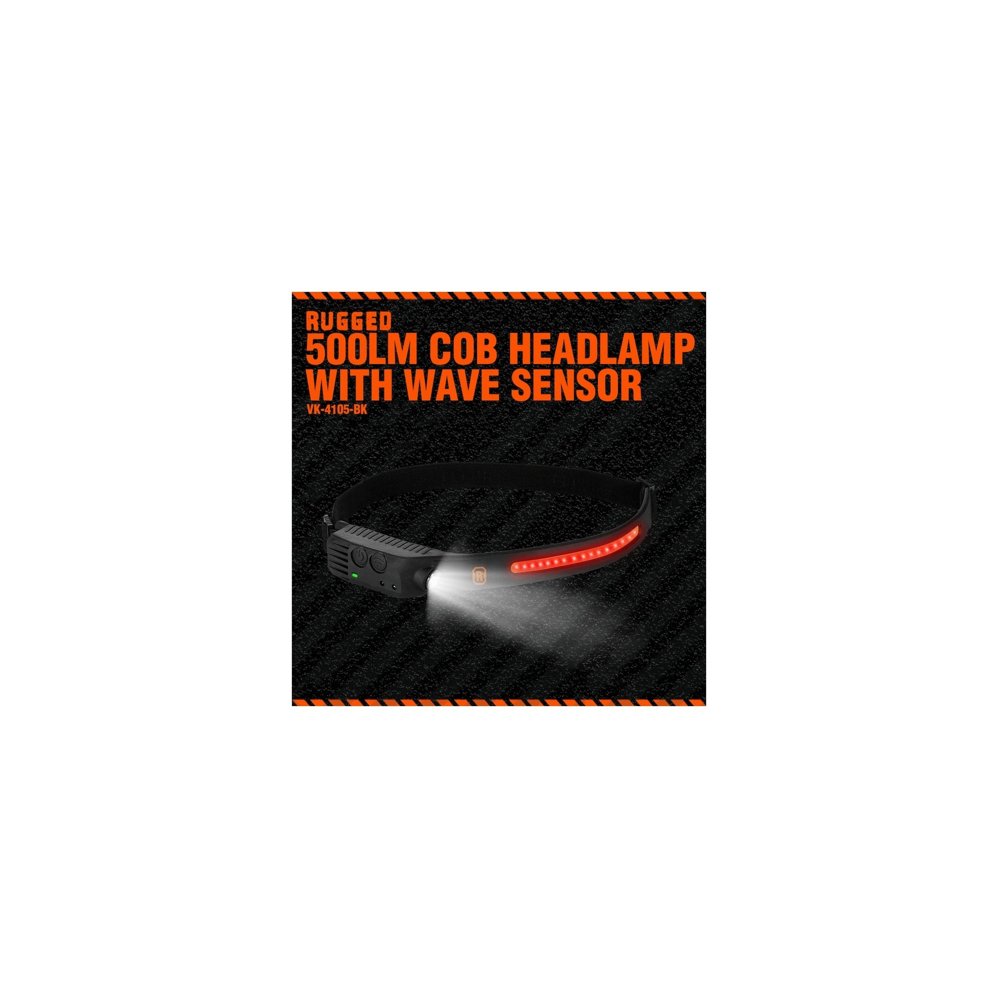 Rugged By Volkano 500Lm Cob Headlamp With Wave Sensor - Everyday Elektronics South Africa
