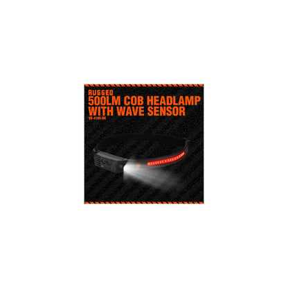 Rugged By Volkano 500Lm Cob Headlamp With Wave Sensor - Everyday Elektronics South Africa
