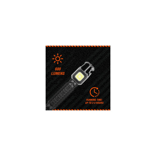 RUGGED BY VOLKANO MULTI FUNCTION KEYCHAIN LIGHT WITH TRIPOD