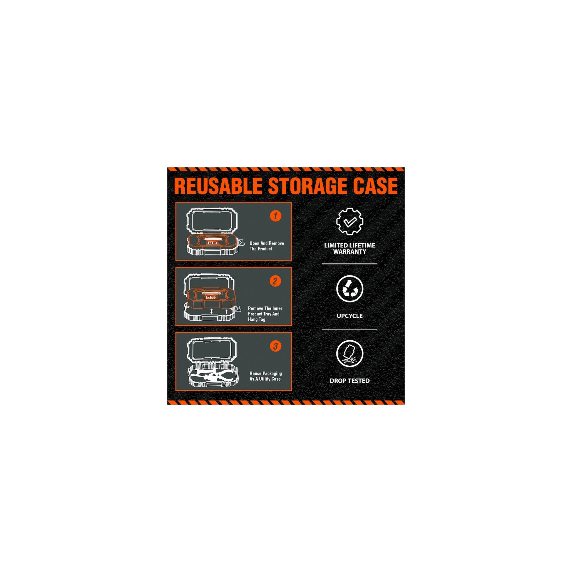 Rugged By Volkano Multi Function Keychain Light With Tripod - Everyday Elektronics South Africa
