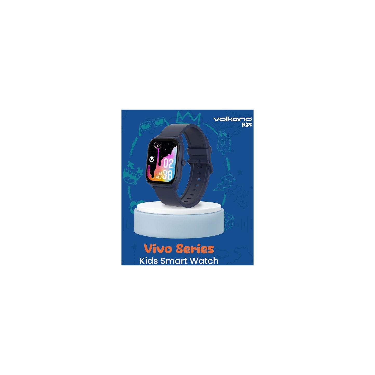 Volkano Vivo Series Kids Smart Watch Dark Blue - Everyday Elektronics South Africa
