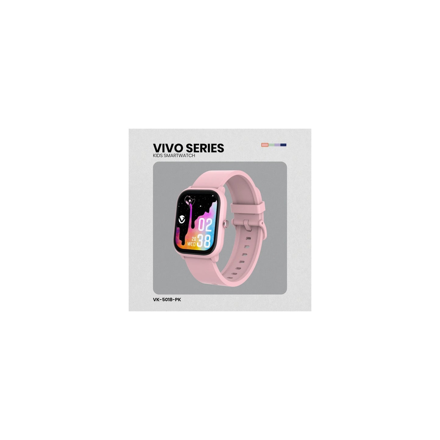 Volkano Vivo Series Kids Smart Watch Pastel Pink - Everyday Elektronics South Africa