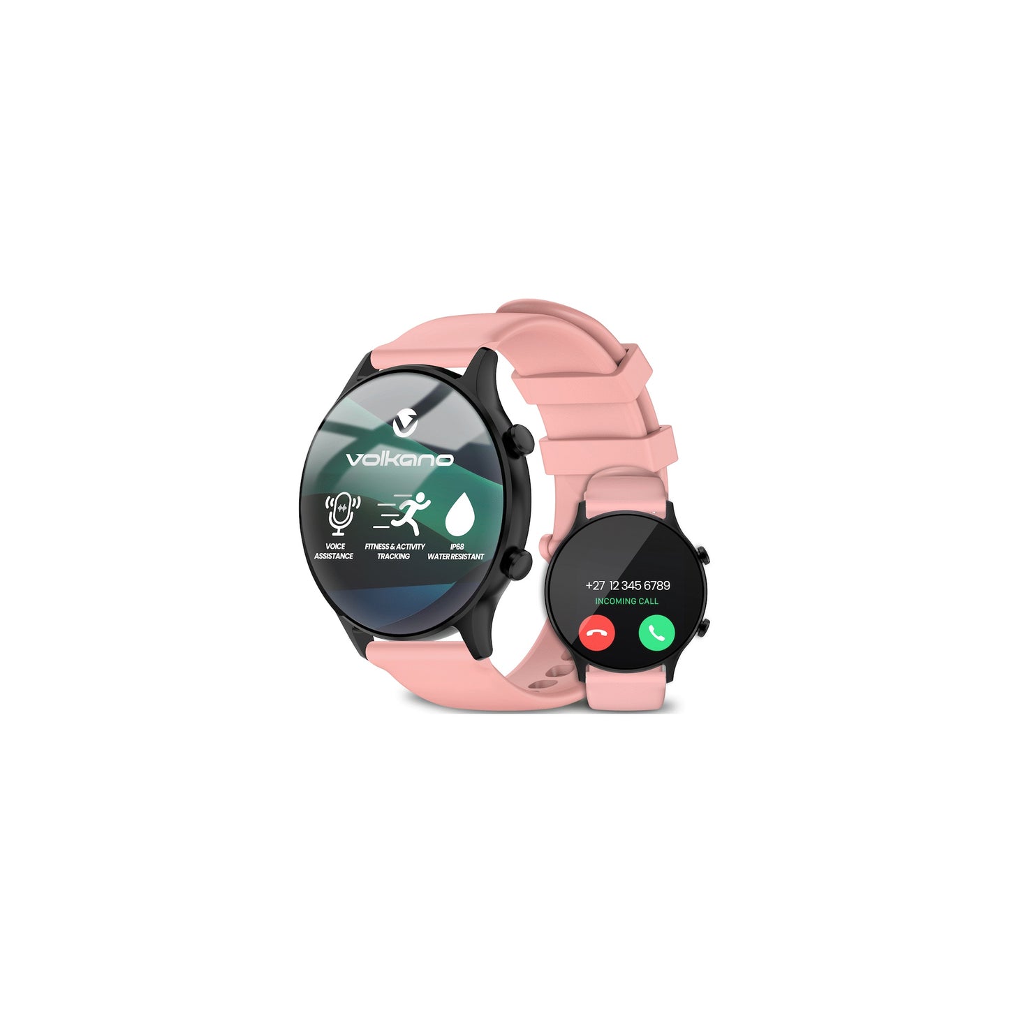 Volkano Halo Series Smartwatch Coral Pink - Everyday Elektronics South Africa
