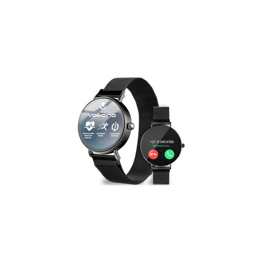 VOLKANO VALENCIA SERIES LADIES SMART WATCH BLACK
