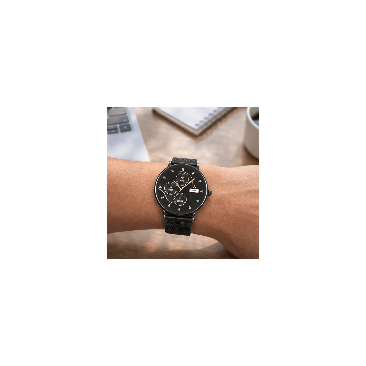 Volkano Valencia Series Ladies Smart Watch Black - Everyday Elektronics South Africa