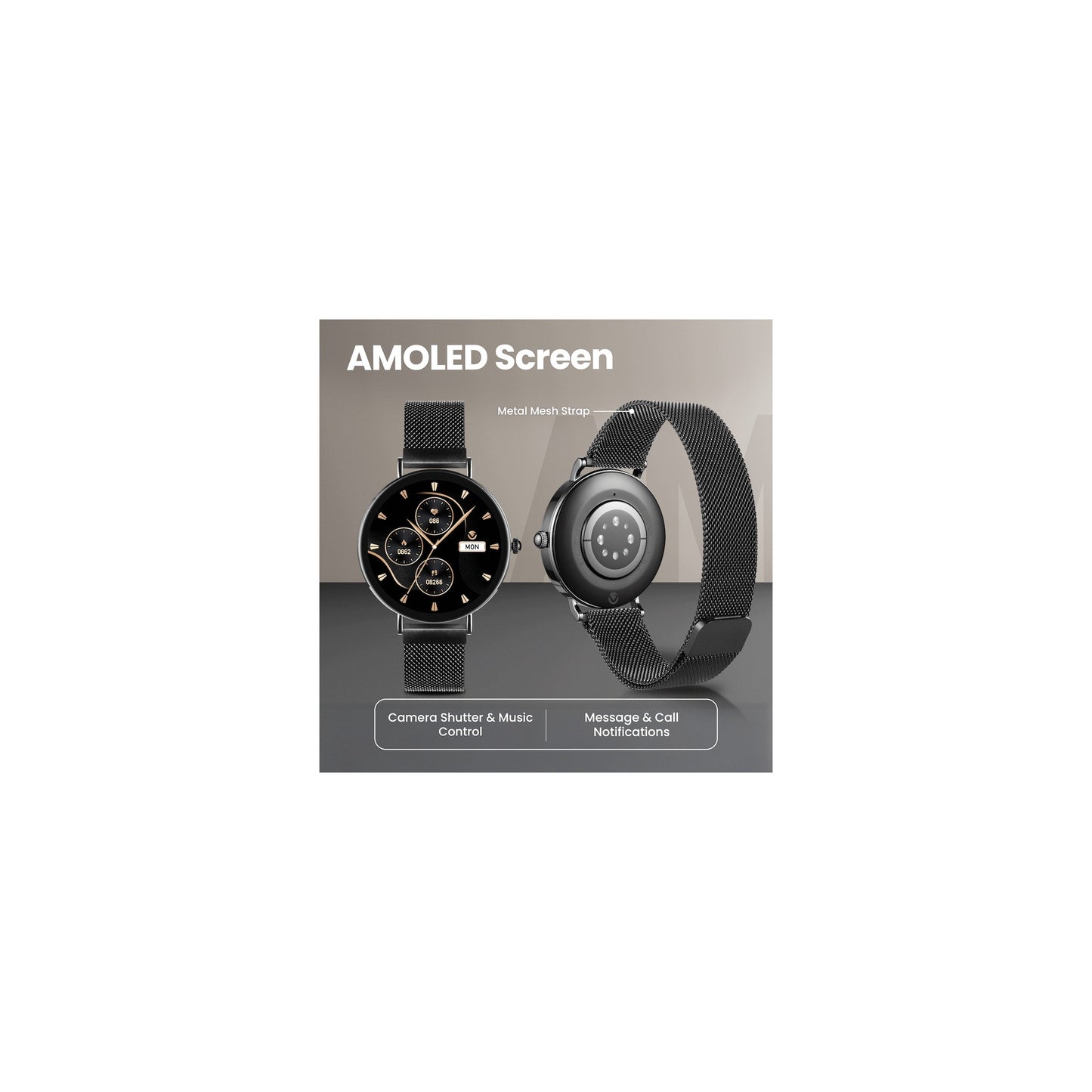 Volkano Valencia Series Ladies Smart Watch Black - Everyday Elektronics South Africa