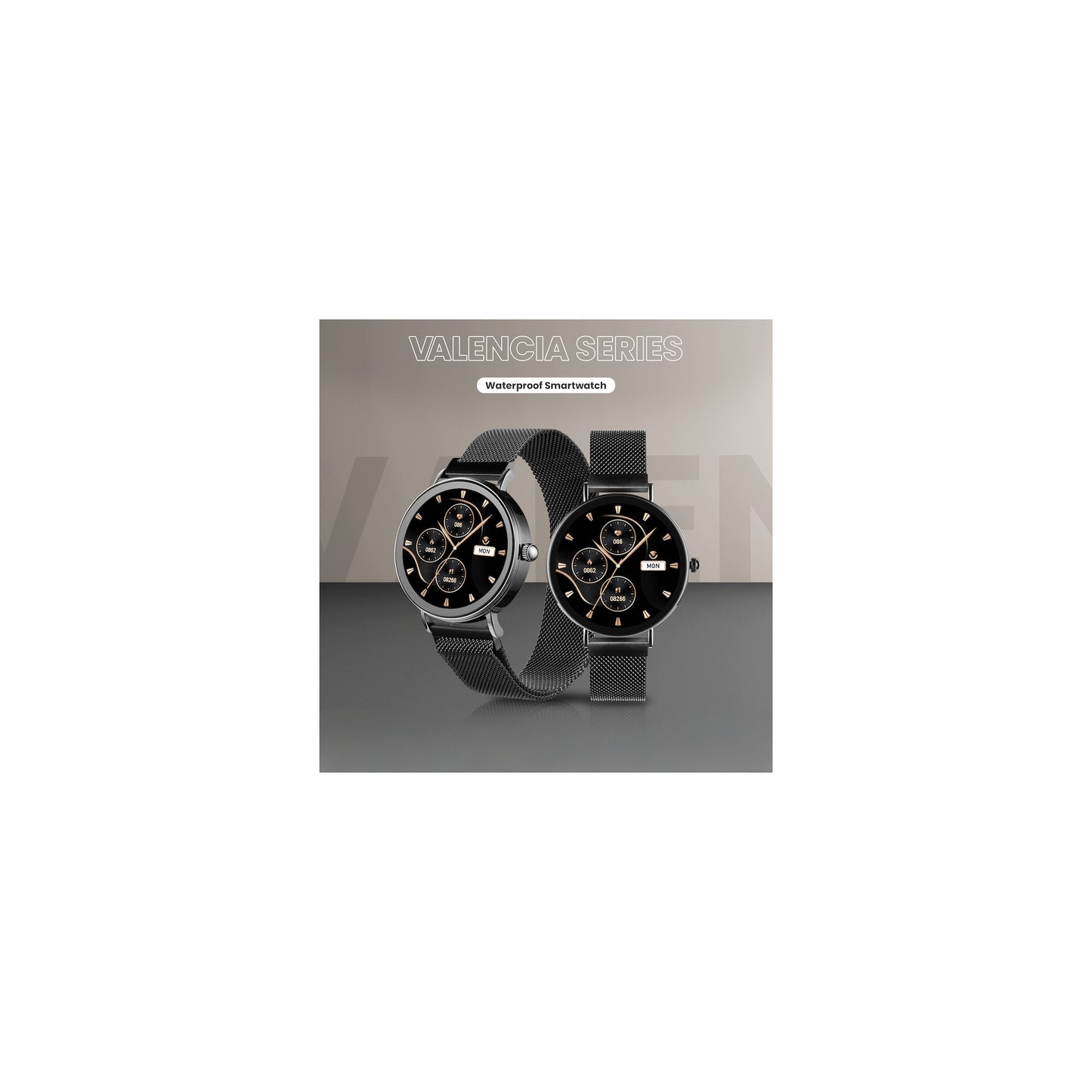 Volkano Valencia Series Ladies Smart Watch Black - Everyday Elektronics South Africa